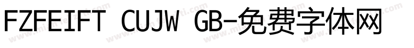 FZFEIFT CUJW GB字体转换